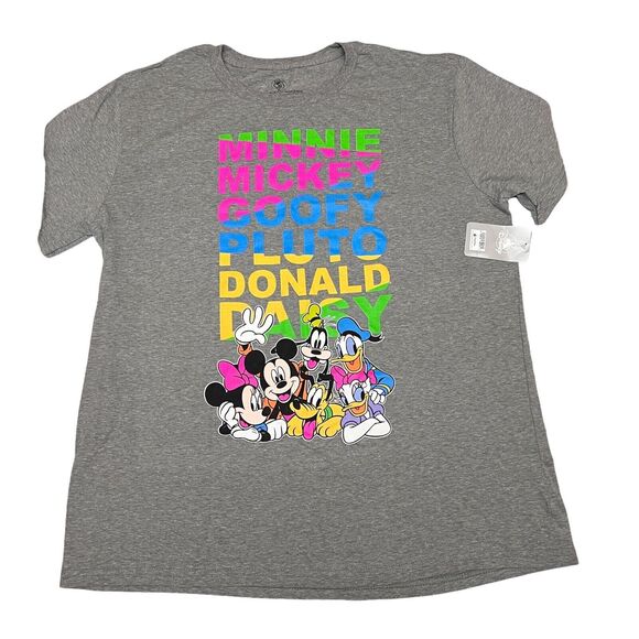 Disney Parks T Shirt XL Mickey Friends Ears Colorful World Logo Family Daisy - Picture 7 of 7